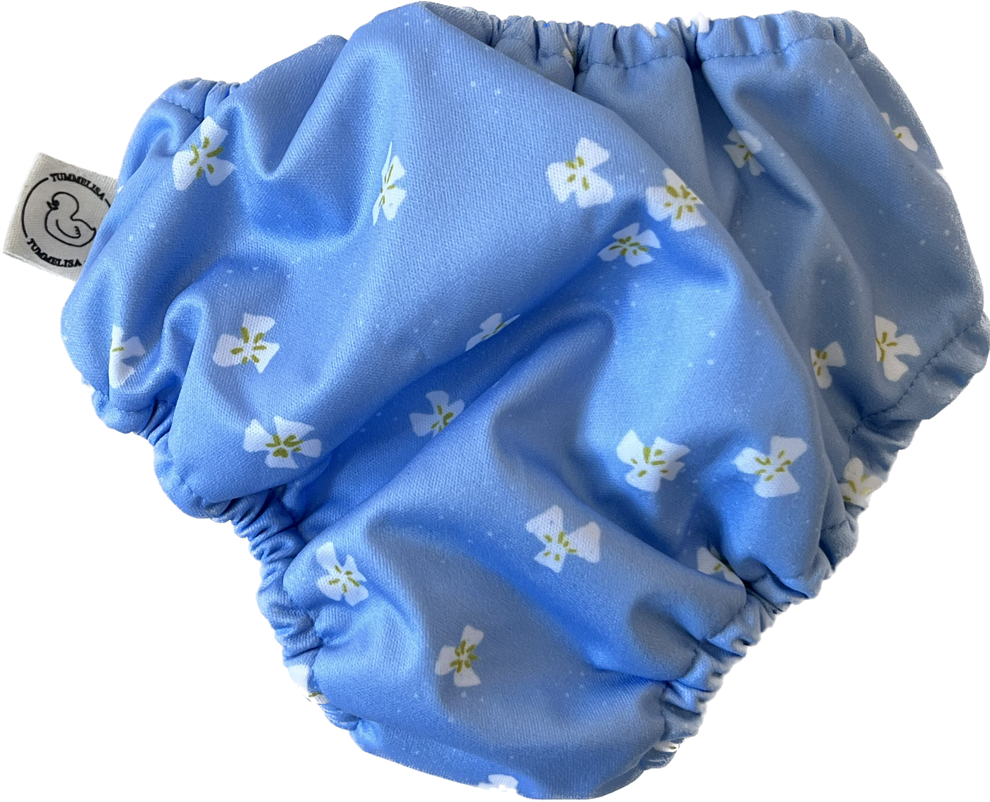 Babysimsbyxa Ljusblå blom